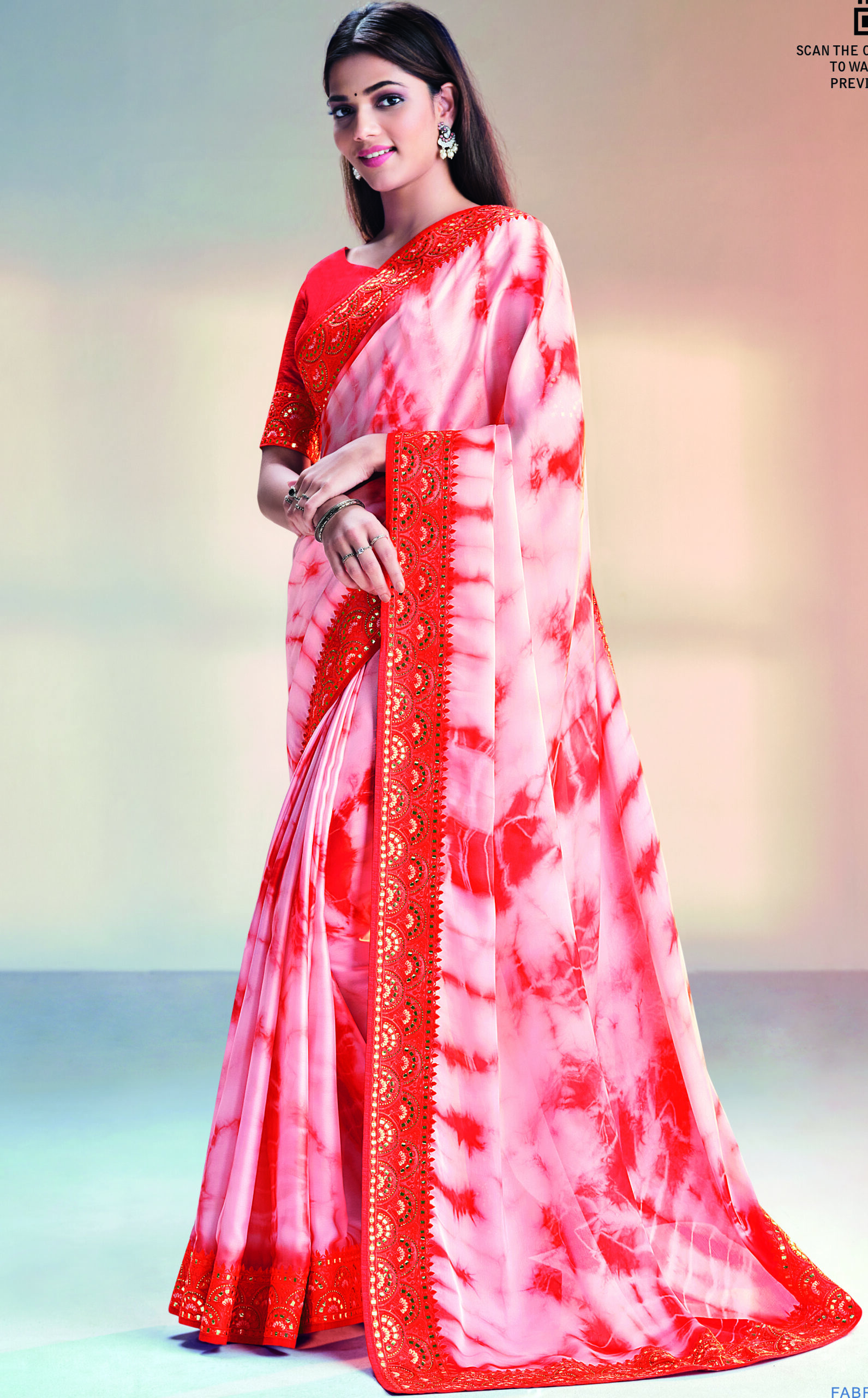 Royal Designer Party Wear Saree for Women in Red