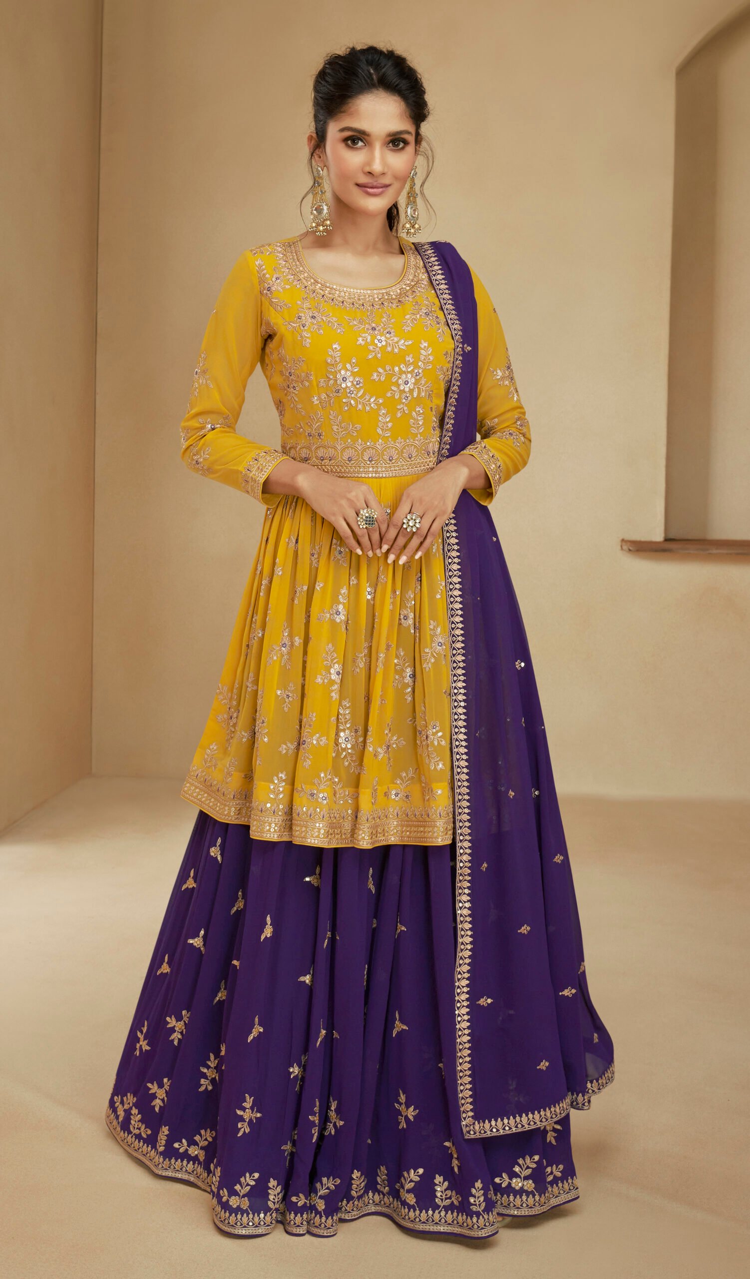 latest designer wedding wear and party wear kurti at Rs.380/pec in surat  offer by Teeya Creation